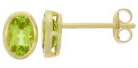 Guest and Philips - Peridot Set, Yellow Gold - 9ct Stud Earrings 09EASH85714