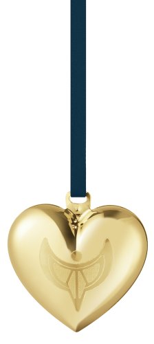 Georg Jensen - Heart, Yellow Gold Plated CC2024 Ornament 10020406