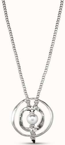 Uno de 50 - Clasicos Plata, Pearl Set, Silver Plated - Necklace COL0745MTLBPL0U