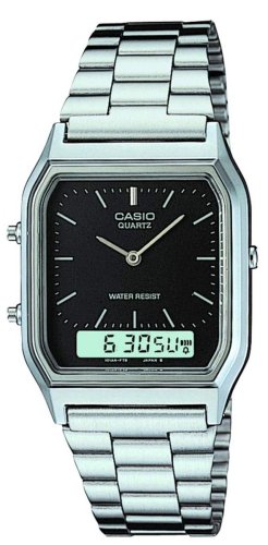 Casio - Vintage, Stainless Steel Digital & Analogue Quartz Watch AQ-230A-1DMQYES