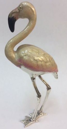 Saturno - Sterling Silver - Enamel - Flamingo, Size 1 ST374-1