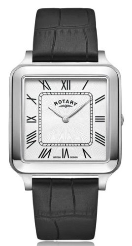 Rotary - Dress, Stainless Steel - Leather - Quartz Watch, Size 34mm GS05540-01