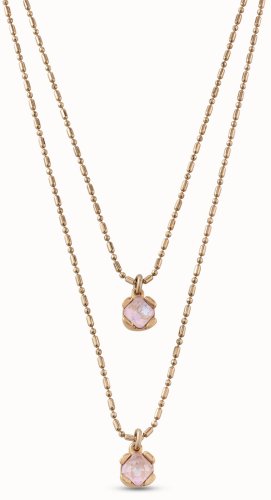 Uno de 50 - AURA PINK, Gold Plated NECKLACE COL1866RSAORO0U