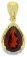 Guest and Philips - Diamond Set, Yellow Gold - 9ct 1pt 2st Dia & 1st Gar Pear Pendant, Size 8x6 09CIDG85777