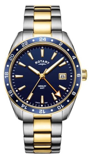 Rotary - Henley GMT, Stainless Steel Quartz Watch GB05296-05