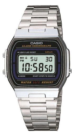 Casio - Classic, Stainless Steel Digital Watch A164WA-1VES