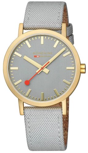 Mondaine - Stainless Steel - Fabric - IP Coated Quartz Watch, Size 40mm A6603036080SBU