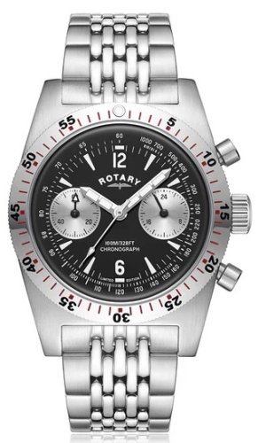 Rotary - RW 1895 Heritage, Stainless Steel - Chrono Quartz Watch, Size 38mm GB05500-30