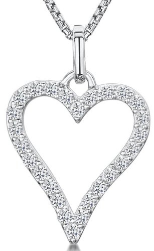 Jools - Cubic Zirconia Set, Sterling Silver - Necklace HBN3011