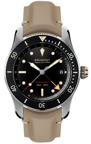 Bremont - Supermarine Type 300, Stainless Steel Auto Chrono Watch S302-BK-R-S