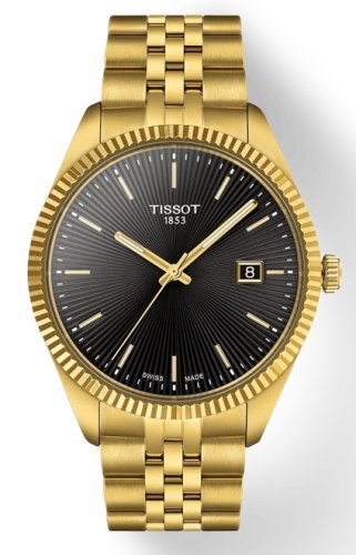 Tissot - Ballade, Yellow Gold Plated Quartz Watch T1564103305100