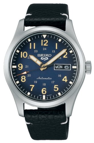 Seiko - 5 Sports, Stainless Steel Auto w/Man Winding Watch SRPG39K1