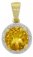 Guest and Philips - DIAMOND, Citrine Set, Yellow Gold - PENDANT 09CIDG85233