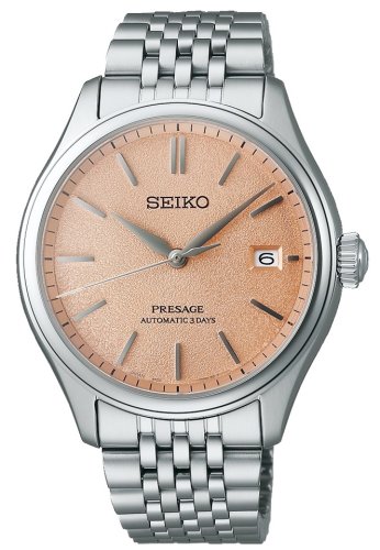 Seiko - Presage Classic, Stainless Steel Araigaki Auto w Man/Winding Watch SPB467J1