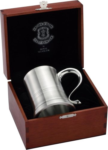 Royal Selangor - Glass Base-Eton, Pewter Tankard and Box 0092178G