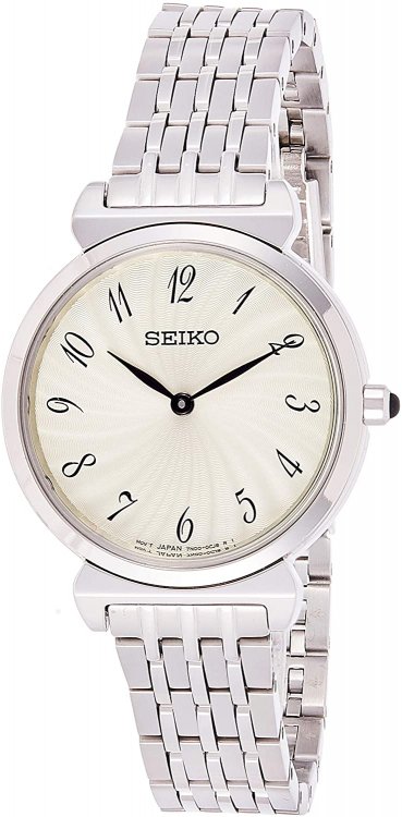 Seiko - Basic, Stainless Steel Ladies Water Resist Watch - SFQ801P1-BOM |  Guest and Philips