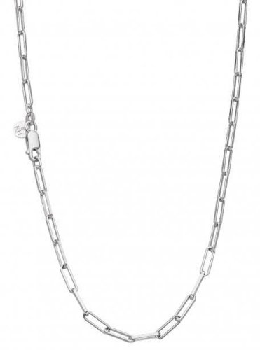 Kit Heath - Revival Paperclip Link, Rhodium Plated - Sterling Silver - Chain Necklace, Size 17' 99902CH17