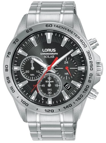 Lorus - Stainless Steel Solar Chrono Watch RZ511AX9