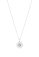 Georg Jensen - Daisy, Diamond Pave 0.19ct Set, Sterling Silver - Enamel - Large Daisy Pendant 10010536