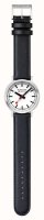 Mondaine - Stop2Go, Stainless Steel - Faux Leather - Quartz Watch, Size 41mm MST4101BLBV2