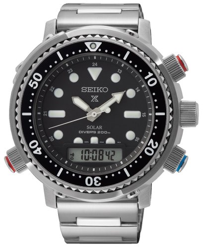 Seiko - Prospex, Stainless Steel Solar Watch SNJ033P1