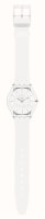 Swatch - White Classiness, Plastic/Silicone Quartz Watch SS08K102-S14