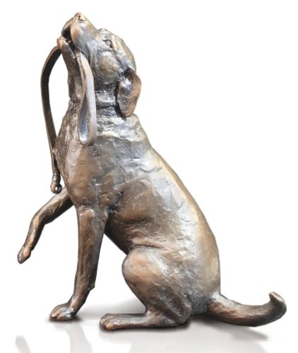 Richard Cooper - Labrador with Lead, Bronze Ornament 1198