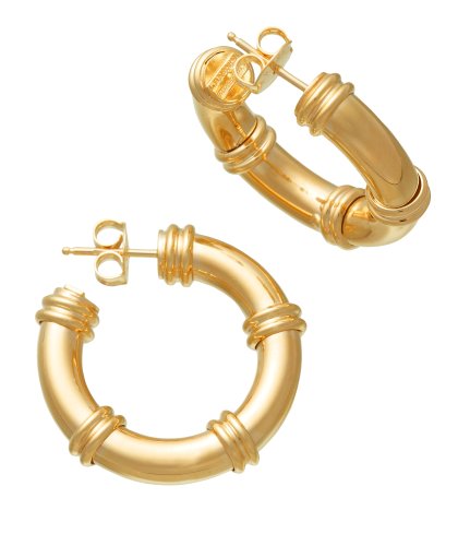 Giovanni Raspini - Jackie, Yellow Gold Plated Earrings 11592