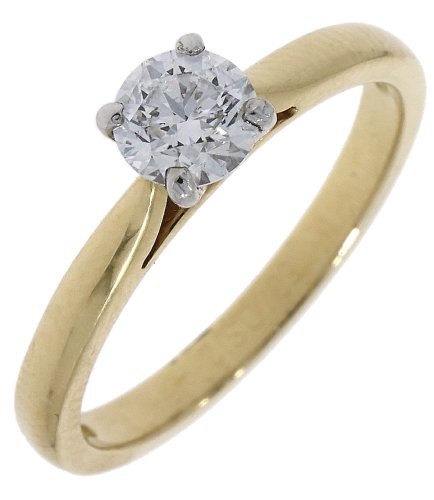 Guest and Philips - Diamond 0.50ct G VS2 Set, Yellow Gold - Platinum - Solitaire Ring18290H2