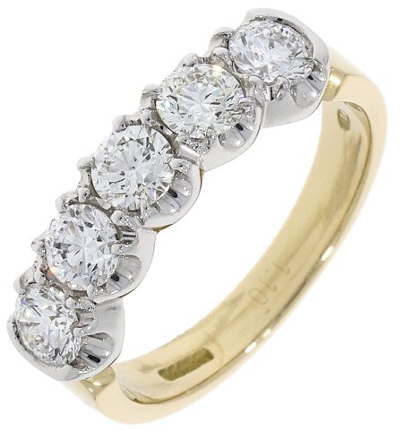 Guest and Philips - D 1.10ct W2 Set, Yellow Gold - 18ct ET Ring 13260H5