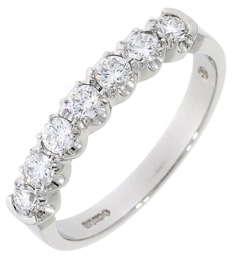 Guest and Philips - D 0.47ct Set, Platinum - Loopy Eternity Ring 11020H2