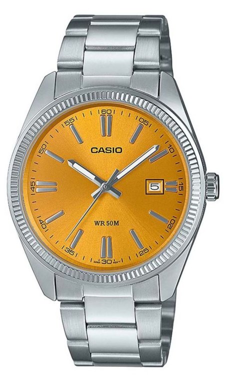 Casio stainless steel analog watch on sale