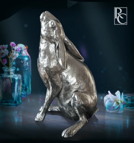 Richard Cooper - Hare Moon Gazing, Resin Ornament 307NP