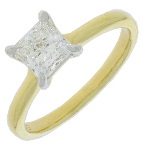 Guest and Philips - Lab Grown Diamond Set, Yellow Gold - White Gold - 9ct D 1ct 1st F VS1 Ring, Size N 09RIDI96290 CERT212