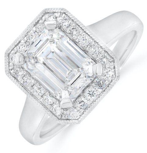 Guest and Philips - Lab Grown Diamond Set, Platinum - LG Cluster Ring PLRIDI89422