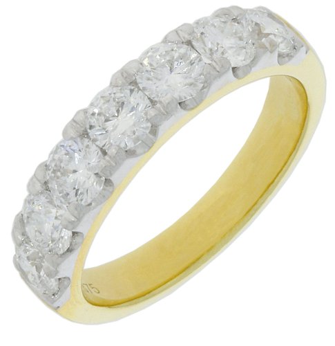 Guest and Philips - Lab Grown Diamond Set, Yellow Gold - White Gold - 9ct D 1.5ct 7st HET Ring, Size M 09RIDI96905