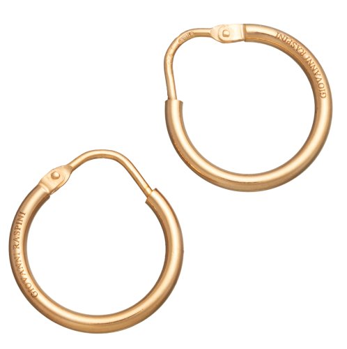 Giovanni Raspini - Essential Light, Yellow Gold Plated Hoop Earrings 11959