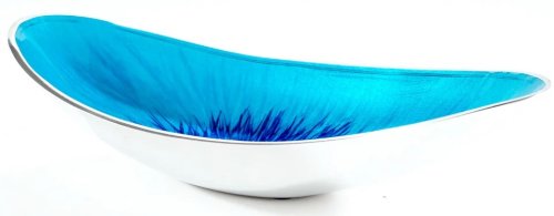 Guest and Philips - Aluminium - Brushed Aqua Boat Bowl, Size 27cm 7710-BA