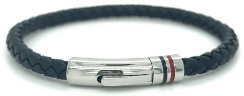 Unique - Leather - Stainless Steel - Bracelet, Size 19cm B533BL-19CM