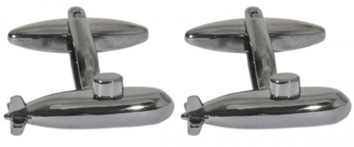 Dalaco - Stainless Steel Submarine Cufflinks