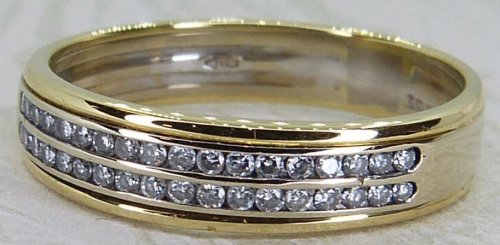 Antique Guest and Philips - Diamond Set, Yellow Gold - White Gold - Half Eternity Ring R5499