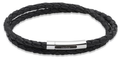 Unique - Leather, Stainless Steel - Bracelet, Size 21cm LAB-252-21CM