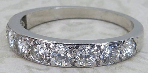 Antique Guest and Philips - Diamond Set, Platinum - Half Eternity Ring R5545