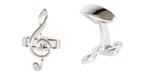 Dalaco - Treble Clef, Stainless Steel  Cufflinks 90-1085