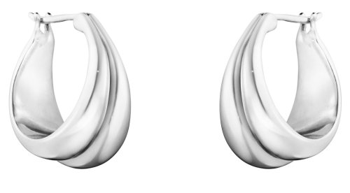 Georg Jensen - Curve Medium, Sterling Silver Earrings 10017502