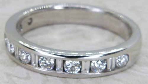 Antique Guest and Philips - Diamond Set, Platinum - Half Eternity Ring R5546