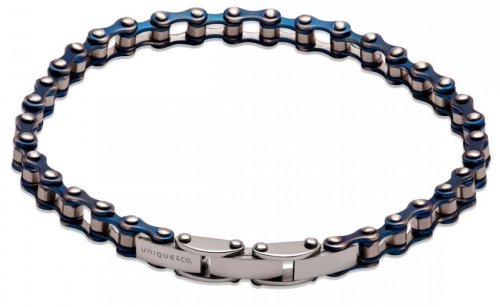 Unique - Stainless Steel - IP Blue Plated Bracelet, Size 21cm LAB-162-21CM