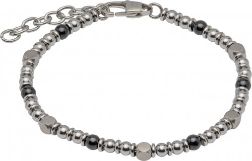 Unique - Onyx Set, Stainless Steel - 18+3 Extension Bracelet, Size 21cm LAB-178-21CM