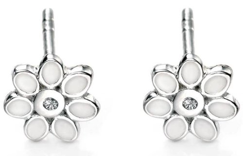 Gecko - Sterling Silver FLOWER STUD EARRINGS E4122