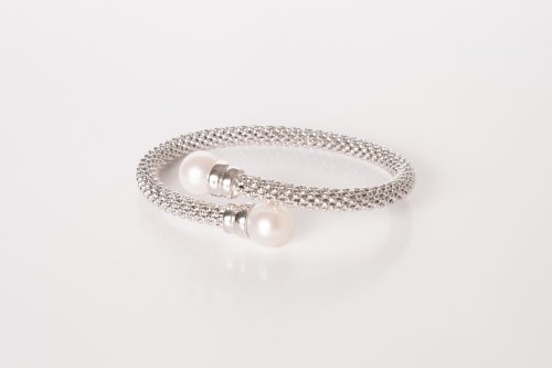 Guest and Philips - Sterling Silver Bangle JES02SILVERPEARL